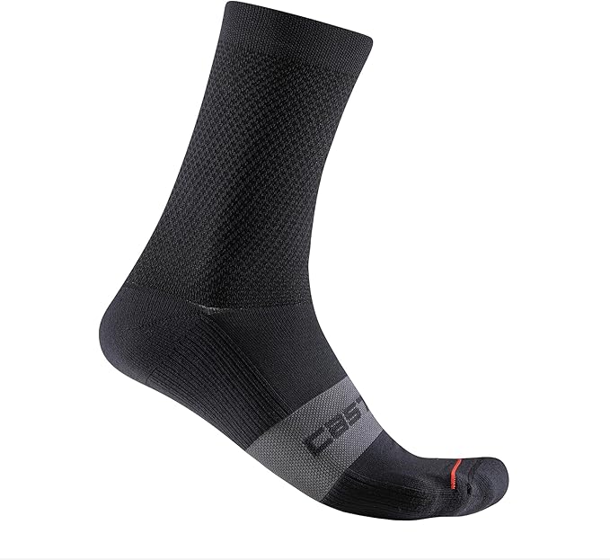 CASTELLI Espresso 15 Sock, Performance Cycling Apparel Sock with Arch Support & Cushion Pad
