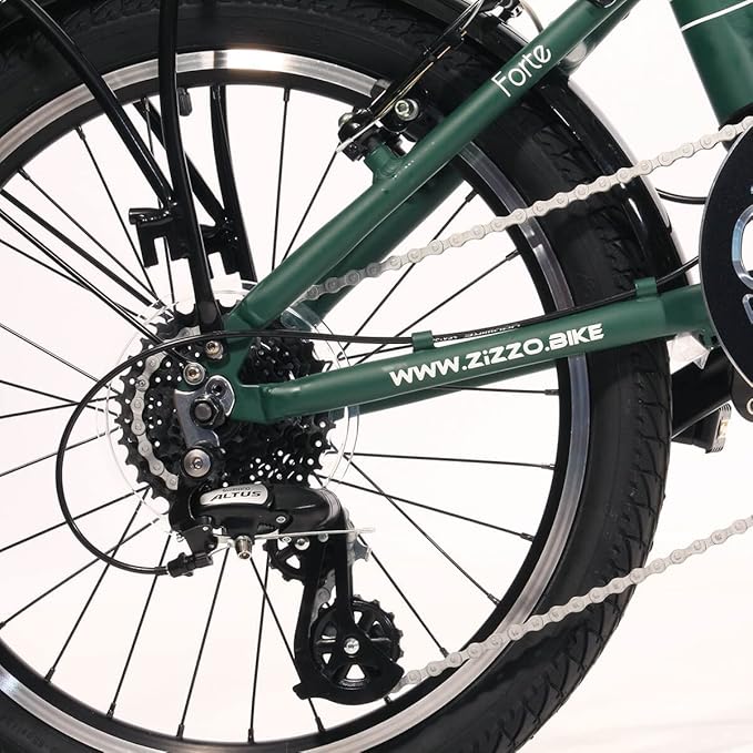 ZiZZO ZiZZO Forte | Heavy Duty, Lightweight, Genuine Shimano, with Fenders, Rack, 300 lbs Weight Limit