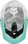 Fox Racing V1 Helmet Motocross Dirt Bike Visor, Turquoise Kairos, X-Large/XX-Large