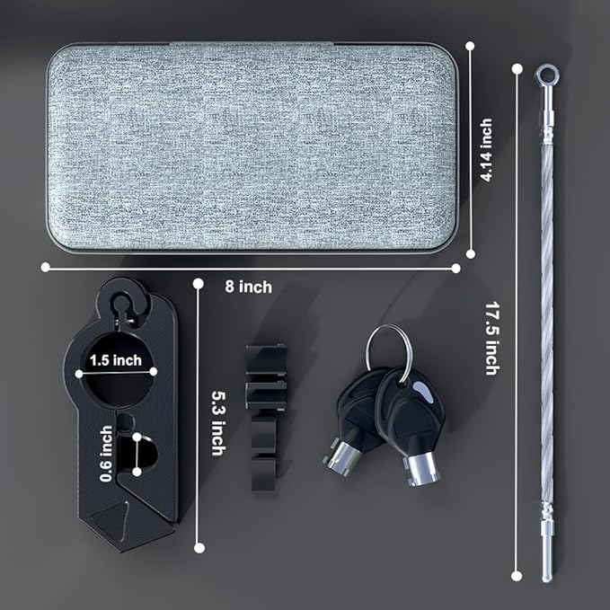 Motorcycle Lock 'Combo Anti Theft Lock' for Motorbike, Scooters, ATV & Dirt Bike