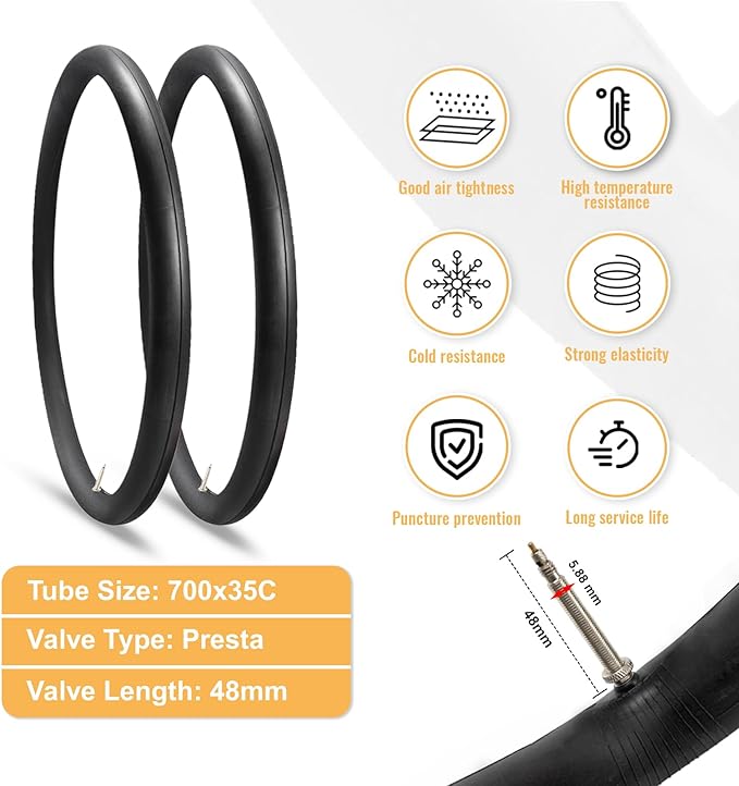 Hycline Road Bike Replacement Tire: 700x25C/700x28C/700Cx35C Folding High-Performance Wear-Resistant Bicycle Tires for City Commuter Road