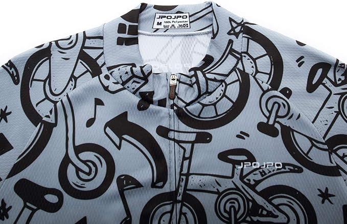 JPOJPO Men's Cycling Jersey Bike Shirt Short Sleeve MTB Summer Clothing Bicycle Tops Jacket S-3XL
