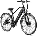 Jasion 26" Electric Bike for Adults, Internal Removable Battery Ebike with 3 Modes & 7-Speed, UL2849 Certified, 1200W Peak Motor, Max 28Mph & 50Miles, Shock Absorber, Electric City Commuter Bicycle