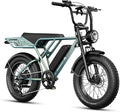 Jasion RetroVolt Electric Bike for Adults, 2000W/3000W Peak - 30/38MPH Electric Dirt Bike, 48V-52V, 13AH/20AH Battery, 70/90Miles Max Range Electric Motorcycle, 20'' X 4'' Fat Tire All-Terrain E-Bike
