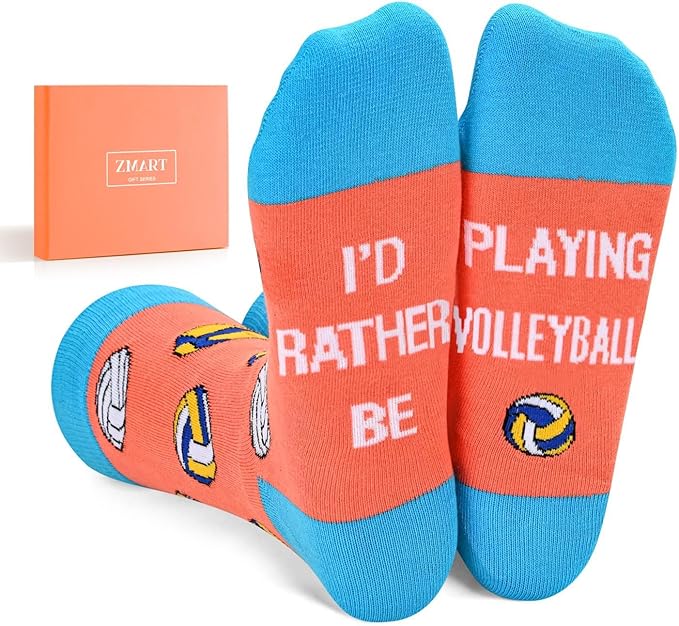 Zmart Sport Gifts for Men - Softball Basketball Volleyball Wrestling Plane Bike Socks
