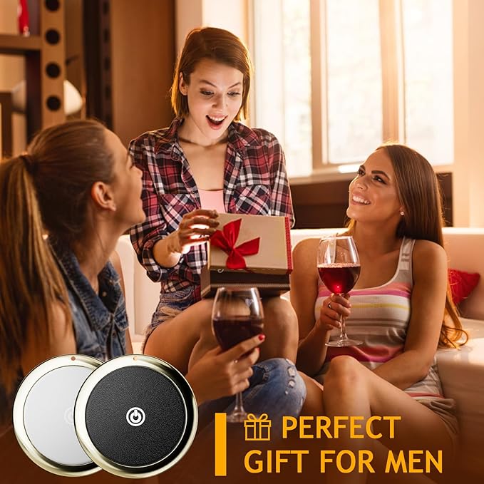 Bluetooth Tracker Item Finders Work for Apple Find My (iOS Only) APP GPS Tracker for Dogs Cats Luggage Keys Backpack Satchel Etc (Black*White, 2Pack)