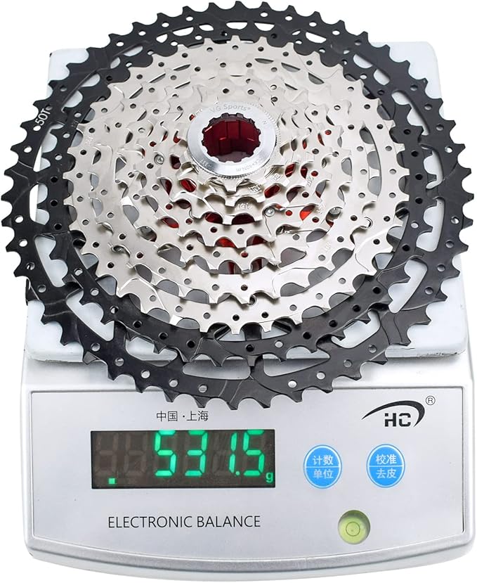 VG SPORTS 8/9/10/11/12 Speed Ultra-Light Bike Cassette for Mountain Bike 11-40T/11-42T/11-46T/11-50T/11-52T MTB Cassette Lightweight Aluminum Bracket Cassette