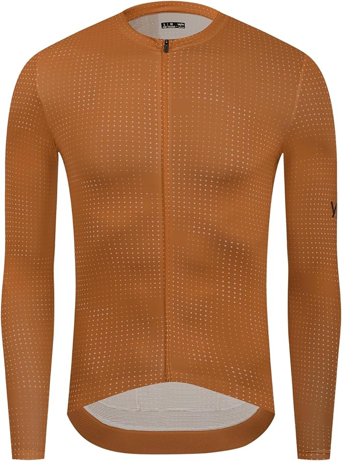 YKYWBIKE Cycling Jersey Men Long Sleeves Bike Jersey with Pockets Breathable MTB Biker Shirts Biking Shirts for Men Cycling
