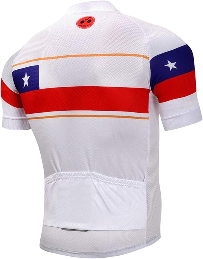Cycling Jerseys Men Bicycle Short Sleeve Summer Shirt Bike Biking Tops Riding Clothing Flag