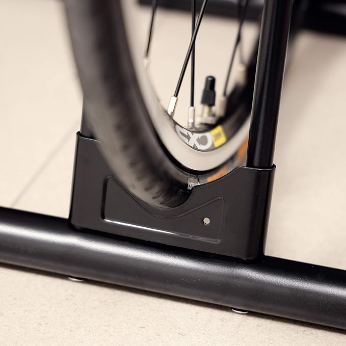 CyclingDeal Bike Rack Floor Parking Bike Stand for up to 6 Bicycles | Indoor, Home & Garage Storage Rack | Stable & Secure Bicycle Stand w/ Tire Grooves Up to 29", Holding Plates & Custom Spacing