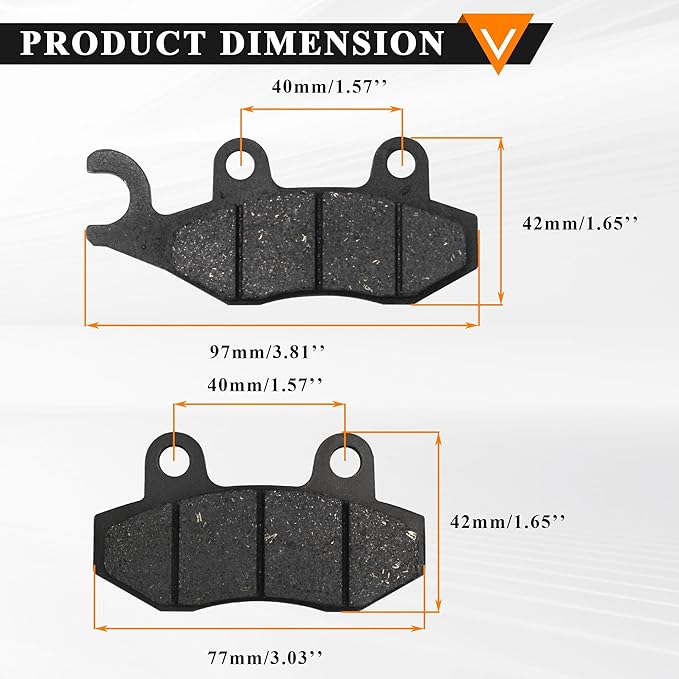 PRO BAT Disc Rear Brake Pads Replacement for Pit Pro Traill Quad Dirt Bike ATV Dune Buggy Go Kart