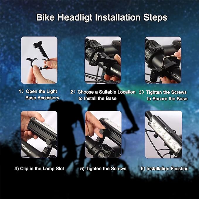 Super Bright LED Bike Light, USB Rechargeable Bicycle Headlight, Waterproof Bike Headlight, 5 Modes 2500 Lumen Bicycle Headlight, MTB Off-Road Cycling Commuting