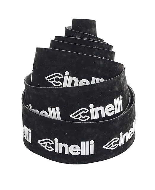 Cinelli Logo Velvet Handlebar Tape, Black