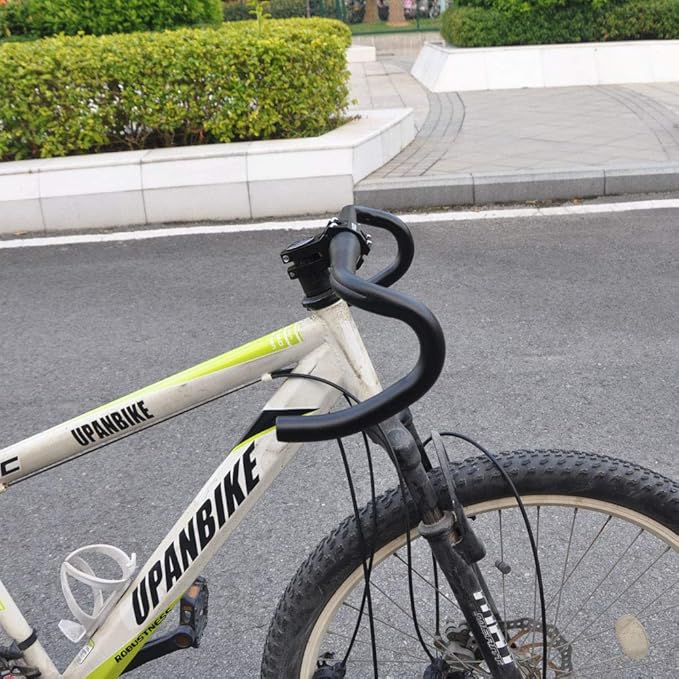 UPANBIKE Fixed Gear Bike Road Bicycle Drop Bar Bent Handlebar Aluminum Alloy 25.4mm 31.8mm