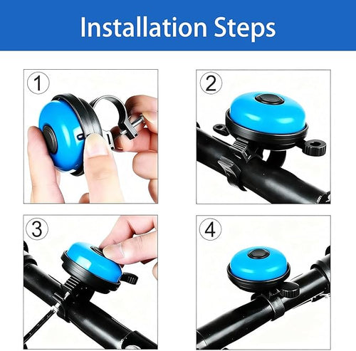 1 Pack Classic Aluminum Bike Bell – Loud, Crisp & Clear Sound for Adult Bikes