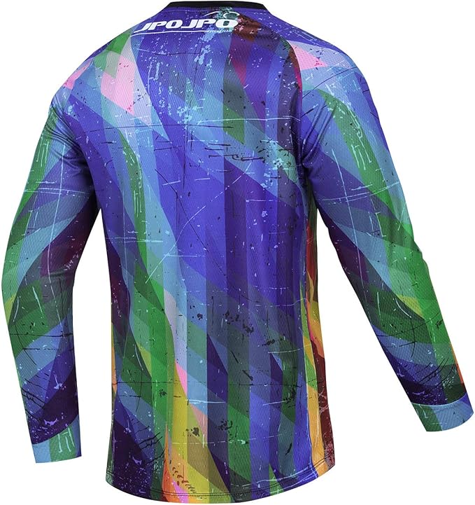 PSPORT Men's Motocross Jersey Long Sleeve Motocross Shirt Men Mountain Dirt Bike Jersey Downhill Riding Racing Clothing Tops