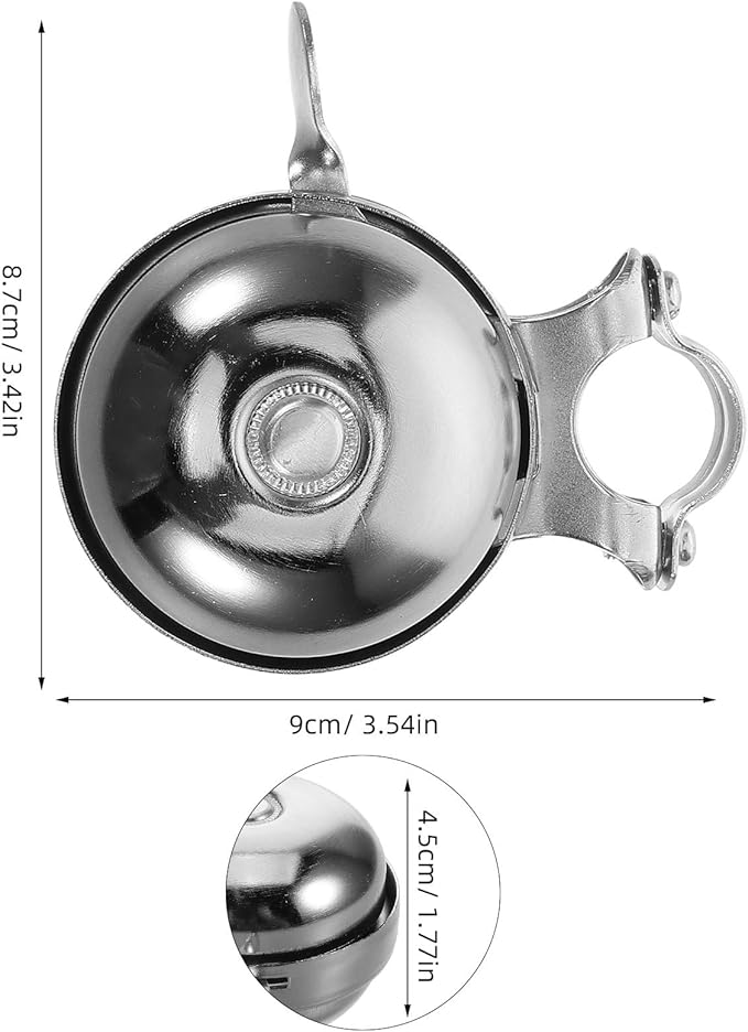 Retro Bicycle Bell Aluminum Vintage Bike Bell for Adults Loud Handlebar Mount Cycling Accessory Suitable for Mountain Bikes and Scooters