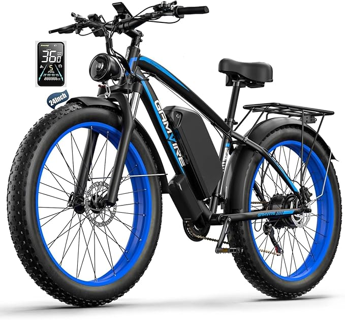 Ebike for Adults Electric, 52V 19.2Ah/32Ah, Peak 2000W/2500W E-Bike, 36/40MPH, 70 Miles/100Miles, Hydraulic Disc Brake, Off Road Snow Mountain E-Bike, 24"/26" Fat Tire Electric Bicycle UL2849 by SGS