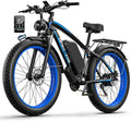 Ebike for Adults Electric, 52V 19.2Ah/32Ah, Peak 2000W/2500W E-Bike, 36/40MPH, 70 Miles/100Miles, Hydraulic Disc Brake, Off Road Snow Mountain E-Bike, 24"/26" Fat Tire Electric Bicycle UL2849 by SGS