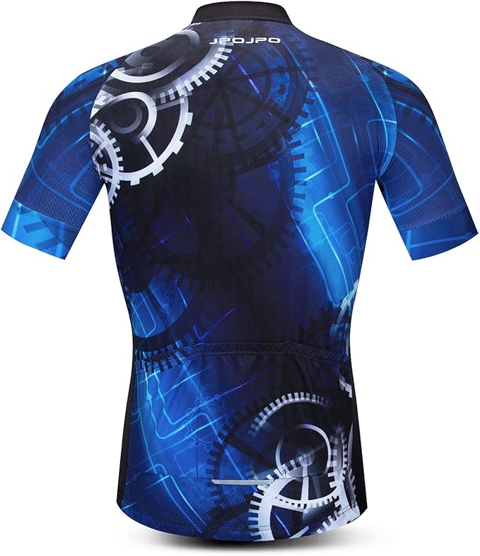JPOJPO Men's Cycling Jersey Bike Shirt Short Sleeve MTB Summer Clothing Bicycle Tops Jacket S-3XL
