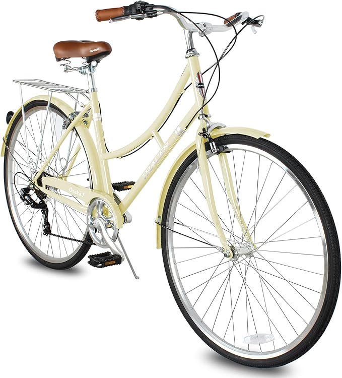 Tracer Osaka Hybrid Bikes, Steel Frame, Shimano Nexus Inter 3/7 Speed, Brown Seat Brown Grips, Road Bike, City Bike, Multiple Colors