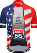 Cycling Jerseys Men Bicycle Short Sleeve Summer Shirt Bike Biking Tops Riding Clothing Flag