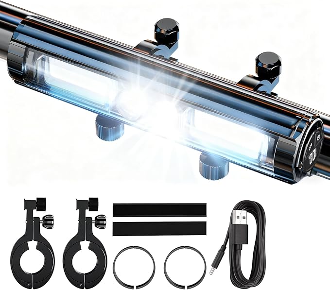 2026 Upgrade 10000 Lumen Bike Light,Super Bright LED Headlight,10+Modes,8000 mAh in/Out Put Rechargeable Bicycle Light,Runtime 72+hr, Aluminum Bracket,Waterproof Bike Headlight for Cycling,Mountain