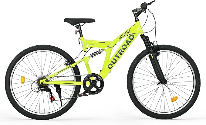 Mountain Bike for Adult Men Women, 26 Inch 7 Speed Mountian Bicycle with Dual Full Suspension, Dual V Brake MTB Bicycle, Multiple Colors