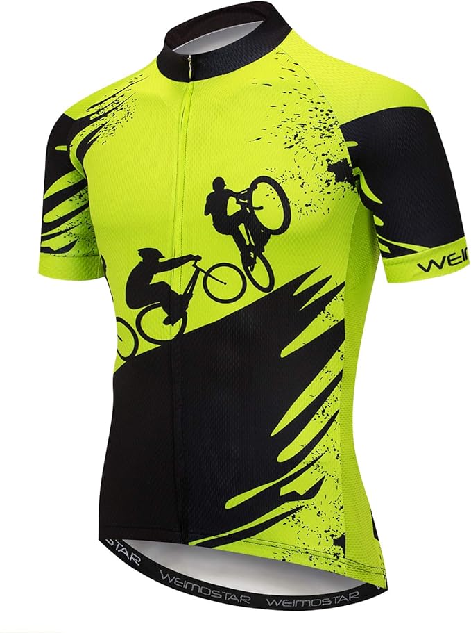 Cycling Jersey Mens Road Bicycle Clothing Summer Short Sleeve Breathable Cycling Tops