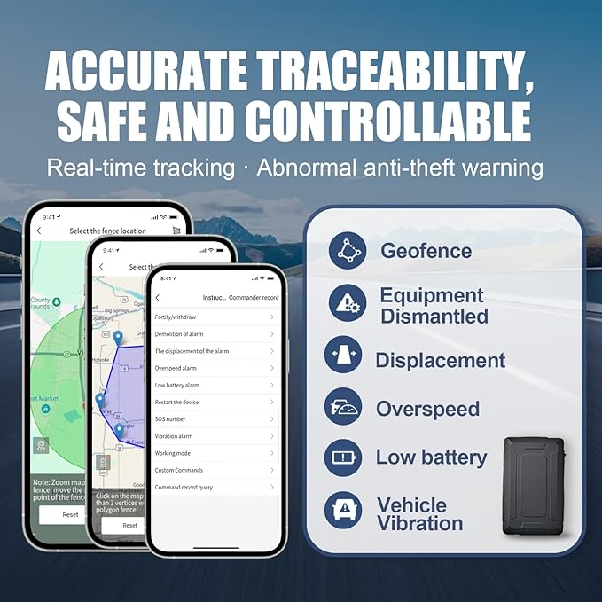 4G20 Mini GPS Tracker for Vehicles No Monthly Fee, Portable Real Time GPS Tracking Devices Hidden, 4G SIM and Data Included, Magnetic Location Tracker, Trip History, GeoFence, Speeding Alerts