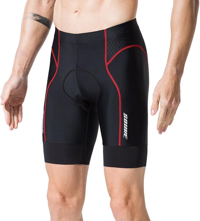 Souke Sports Men's Cycling Shorts Padded Bike Half Pants Bicycle Biking Tights