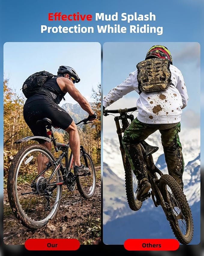 24 Inch Mountain Bike for Men & Women, 21-Speed Full Suspension MTB, High-Carbon Steel Frame, Quick Release Front Wheel, Dual Fenders, Easy Assembly, Trail & Commuter Bicycle