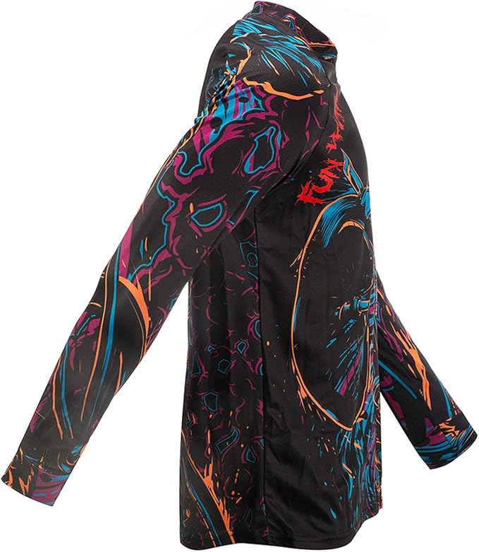 PSPORT Men's Motocross Jersey Long Sleeve Motocross Shirt Men Mountain Dirt Bike Jersey Downhill Riding Racing Clothing Tops