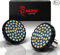 MZS 1156 Rear Motorcycle LED Turn Signals, Amber Upgraded LED Beads 2" Bullet Style Single Contact Compatible For Most Family Motorcycles-Pack of 2