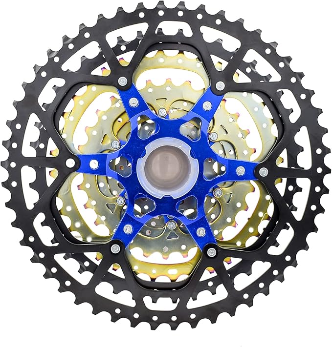 VG SPORTS 8/9/10/11/12 Speed Ultra-Light Bike Cassette for Mountain Bike 11-40T/11-42T/11-46T/11-50T/11-52T MTB Cassette Lightweight Aluminum Bracket Cassette