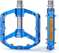 Mountain Bike Pedals with 3 Seal Bearing - 9/16" MTB Pedals Platform Lightweight - Non-Slip Bicycle Pedals for BMX MTB