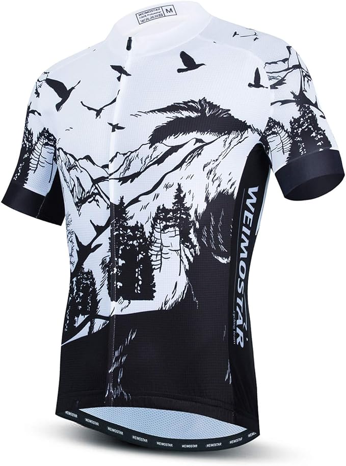 Bike Bicycle Tops Men's Cycling Jerseys Full Zipper MTB Clothing Cycle Clothes