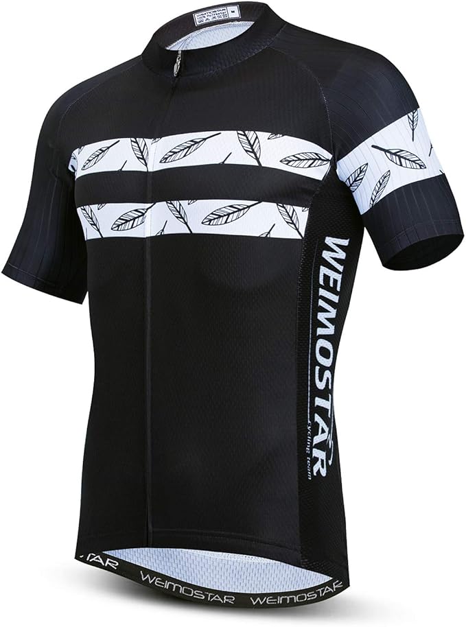 Cycling Jersey Men USA Summer Bike Short Sleeve 3-Pockets Breathable Quick-Dry Shirt S-3XL