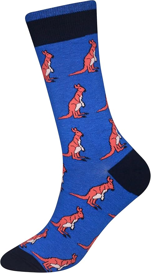 Cansok Men's 2/4 Packs Fun Crazy Novelty Dress Crew Socks