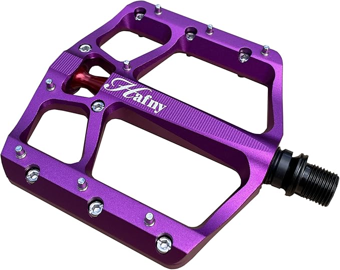 Hafny Aluminum Bike Pedals, CNC machined, Wide Sturdy Platform, HF-1400