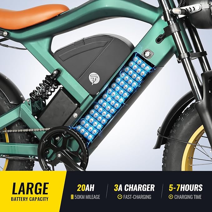 SMARTRAVEL 1200/3000W Adult Electric Bicycle,Dual Motor Electric Bike with 48V25Ah Dual Lithium Battery,70-92Miles Range,7 Speed Gears for Adults