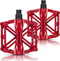 KEMIMOTO Mountain Bike Pedals MTB Bicycle Flat Pedals, 9/16'' CNC Aluminum Durable Sealed Bearing for Most Bikes BMX MTB Enduro Downhill Trail (Two Pack)