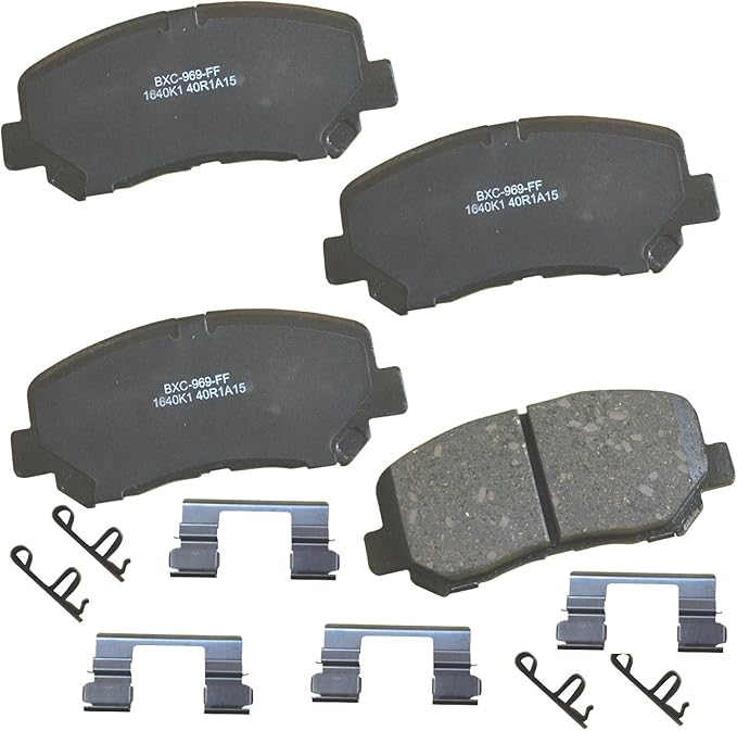 Bendix Premium SBC1640K1 Ceramic Front Brake Pads for Chrysler 200 2015, Dodge Dart 2016-2013