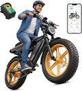 Electric Bike for Adults,1500W Peak Motor Retro E Bike,30MPH Max Speed,60/110 Miles Range,Removable 48V 15Ah Battery,20"x4.0"Fat Tire,Ebike with Suspension,UL 2849