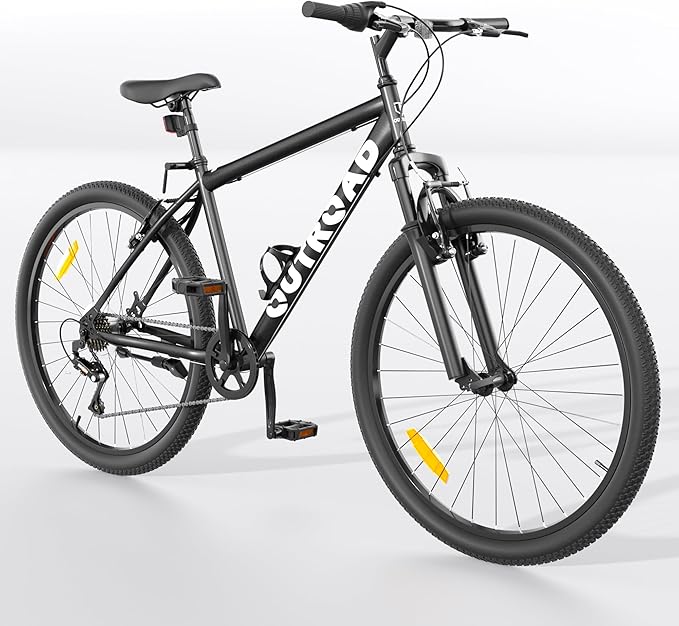 26 inch Mountain Bike 7/21 Speeds Lightweight Cycling Bicycles, Dual Disc/V Brake,Bicycle for Men and Women, Adult Bike, Road Bike