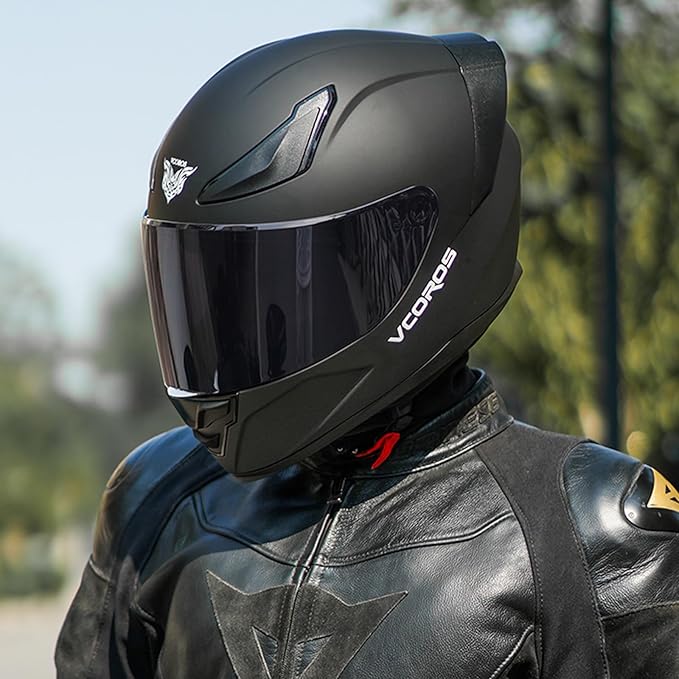 VCOROS Motorcycle Full Face Helmet for Unisex-Adults DOT Approved WS-609 Motorbike Street Bike Racing Helmets