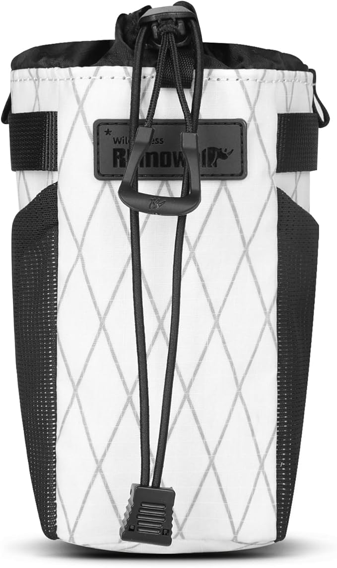 Rhinowalk Bike Snack Bag Cycling Insulated Handlebar Bag One-Handed Access (White)