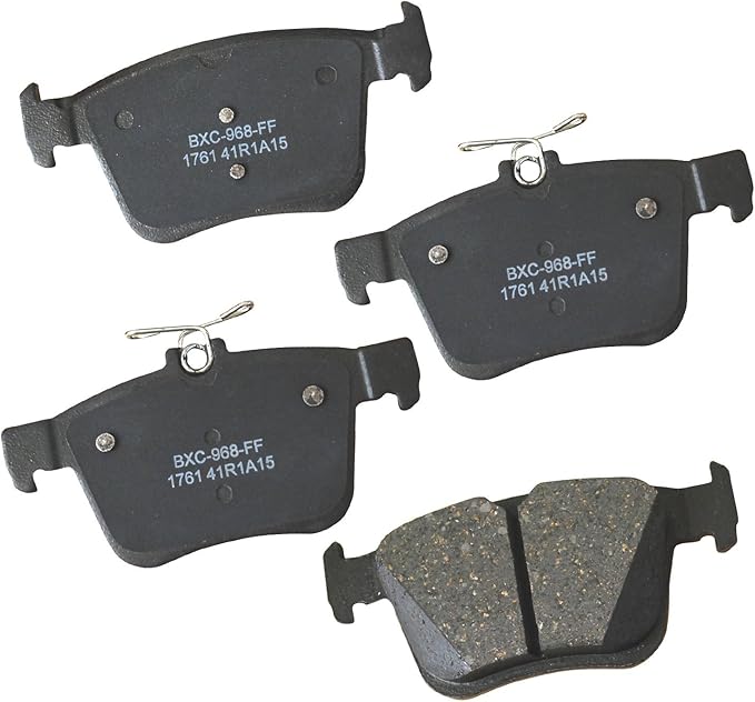 Bendix Premium SBC1761 Ceramic Rear Brake Pads for Audi A3,Quattro,Sportback e-tron,Q2,Q3,RS3,S3,TT,RS TTS MG GT,Seat Ateca,Leon,Tarraco,Arteon,Atlas,Cross Sport,e-Golf,R,Jetta,Taos,Teramont,Tiguan