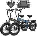 Jasion X Hunter/PRO Electric Bike for Adults,1800W/1400W Peak 20''Fat Tire Foldable Ebike,Folding E Bike Up to 80/70 Miles Range,720/624WH Removable Battery,30 MPH E Bike,Certified by UL2849