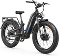 FREESKY Ranger AIR Dual Motor Electric Bike for Adults, 3500W 200NM Fast Ebike,105Miles Long Range E Bike,Full Suspension Electric Mountain Bike, 26'' Fat Tire Electric Bicycle for Man Womens Hunters